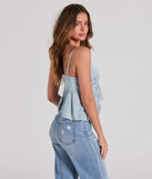 
Upgrade your style game for 2025 with the Charming And Sweet Button Down Floral Satin Crop Top in blue, perfect for any fashion-forward wardrobe.