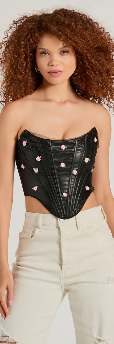 Trend Alert Faux Leather Corset