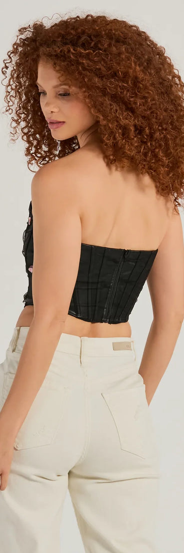Trend Alert Faux Leather Corset