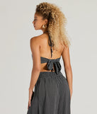 
Upgrade your style game for 2025 with the All Set Up Geometric Bandea Halter Crop Top in black, perfect for any fashion-forward wardrobe.