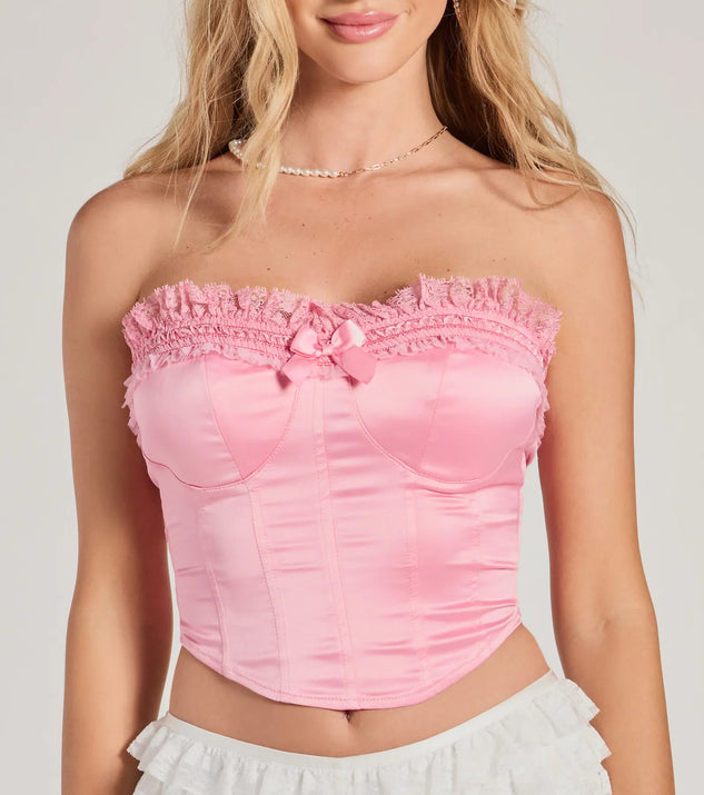 Bo Peep Delight Satin Corset Top | Windsor