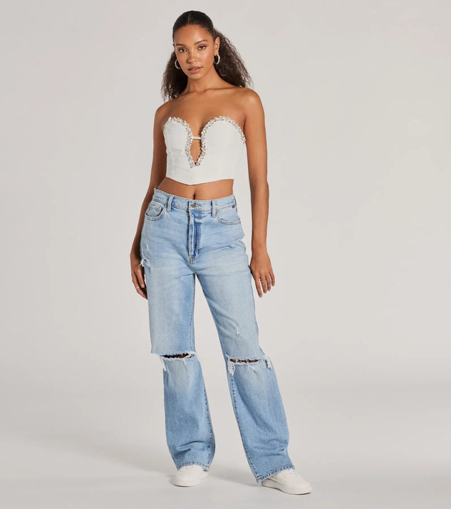 未開封♡Lumignon ♥ Valentine check bustier Littleforbig Women's Lace Up Boned Overbust Corset Bustier