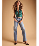 Get ready for any event with the Feelin' Sleek Satin Halter Cowl Neck Top, an essential start to creating a versatile outfits for parties, cocktail hours, or date nights.