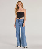 The waist-defining bodice style of the Corset With The Program Strapless Crop Top in black is perfect for making a statement with your outfit and provides the structure, molded cups, or lace-up details that capture the corset trend.