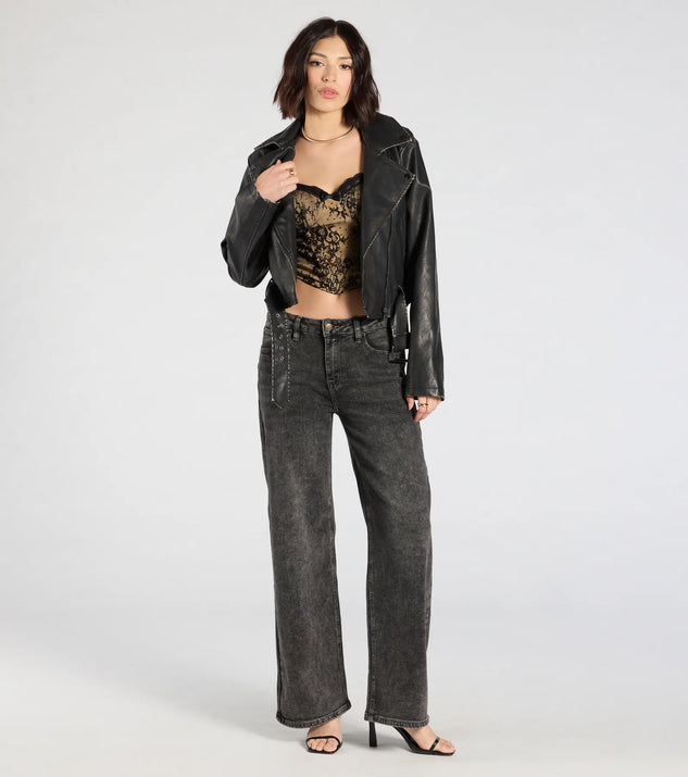 ★22CAPSULE新作★GROVE★BOLD BUSTIER Blooming Beauty Tapestry Lace-Up Cropped Corset Top | Windsor
