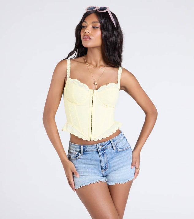 Ray Of Sunshine Eyelet Lace Bustier | Windsor