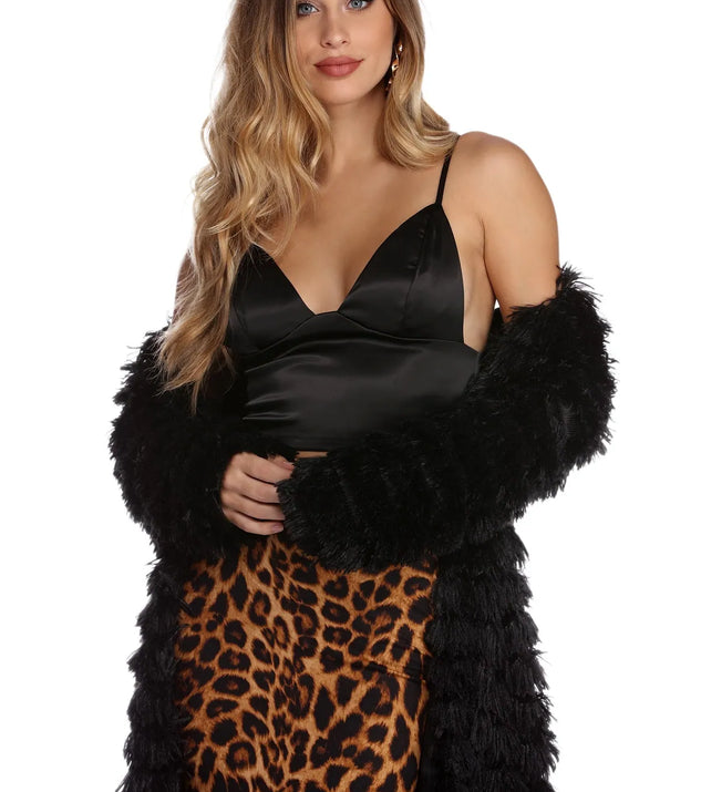Satin Enchantment Crop Top