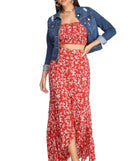 On Vacay Floral Smocked Tube Top