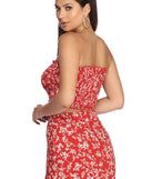 On Vacay Floral Smocked Tube Top