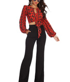 Boho Tie Front Crop Top