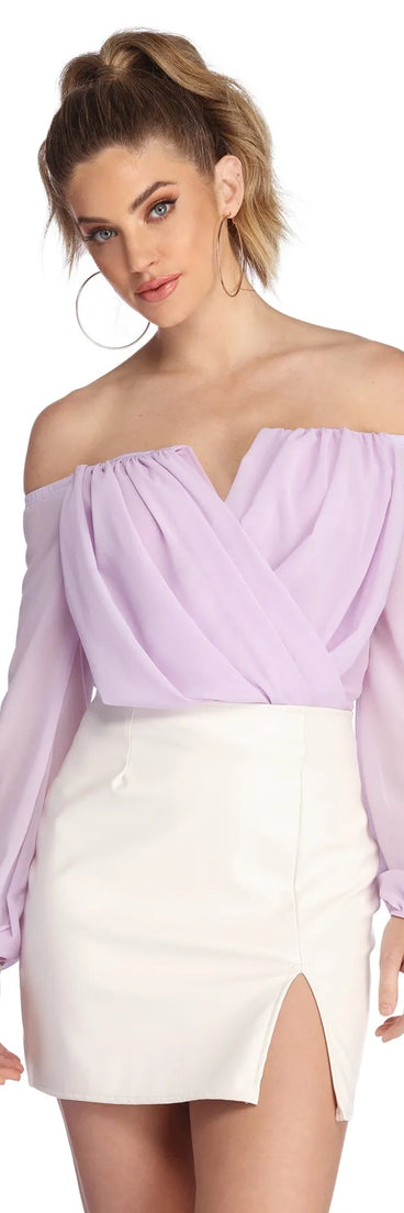 Sophisticated In Chiffon Strapless Top