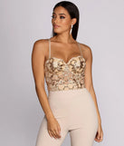 Sweet Sequins Embroidered Bustier
