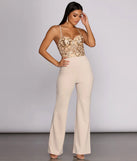 Sweet Sequins Embroidered Bustier