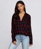 She's Outdoorsy Plaid Top