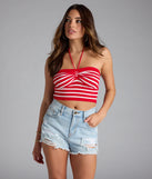 Effortless Summer Striped Crop Top