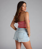Effortless Summer Striped Crop Top