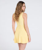 Whether you're headed to brunch or running errands, the Sweet Like Me Scoop Neck Skater Mini Dress in yellow delivers effortless style in a breathable, go-to casual dress.