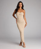 Barefoot Bliss Strapless Crochet Maxi