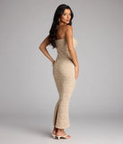 Barefoot Bliss Strapless Crochet Maxi