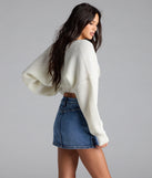 Sweet And Cozy Oversized Knit Sweater Bolero