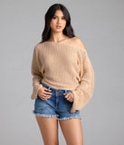 Add a summer refresh to your look with the Cute In Crochet Long Sleeve Sweater, a trendy top in natural made for easy styling for any vibe.