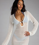 Back To Shore Crochet Cover Up Dress