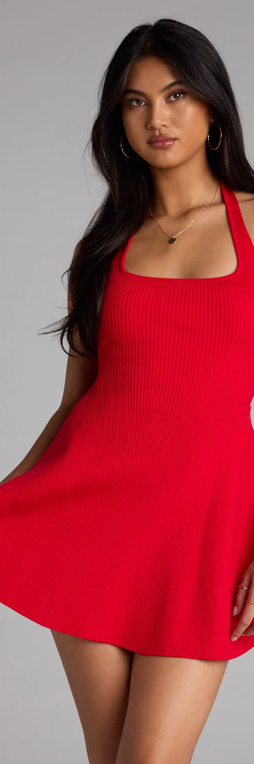 Get inspired with the In The Cards Halter Skater Mini Dress, a feed-worthy red piece that’s part of Windsor's updated and curated women’s clothing edit packed with must-have fall outfit ideas.