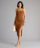 Style your seasonal looks with the Sultry Mood Cutout Bodycon Midi Dress, a trend-right, fall dress designed for any plan on your calendar with new and unqiue details.
