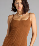 Style your seasonal looks with the Sultry Mood Cutout Bodycon Midi Dress, a trend-right, fall dress designed for any plan on your calendar with new and unqiue details.
