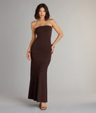 All Eyes On You Strapless Maxi Dress