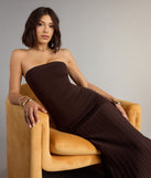 All Eyes On You Strapless Maxi Dress