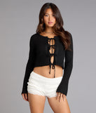 Keep It Together Tie-Front Sweater