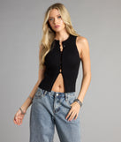 Complete your look with the Buttoned Up Babe Rib Knit Top, a trendy top that’s ready to pair with anything in your fall rotation.
