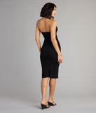 Hot Take Ribbed Halter Midi Dress