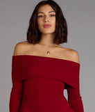 Chic Staple Ribbed Knit Skater Dress