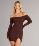 Casually Flirty Off-The-Shoulder Mini Dress