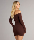 Casually Flirty Off-The-Shoulder Mini Dress