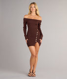 Casually Flirty Off-The-Shoulder Mini Dress