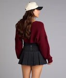Sweet And Cozy Oversized Knit Sweater Bolero