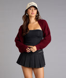 Sweet And Cozy Oversized Knit Sweater Bolero