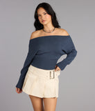 Sunday Edit Off-The-Shoulder Sweater