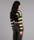 Coffee Run Striped Sweater Topper