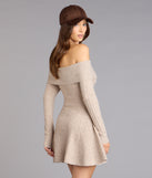 Wrapped Up Cute Off-The-Shoulder Dress