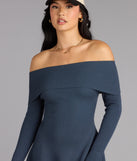 The Chic Staple Ribbed Knit Skater Dress is your new go-to Windsor dress—effortless, versatile, and made to update your fall style in seconds.