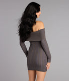 The Cozy Allure Cable Knit Mini Dress is your new go-to Windsor dress—effortless, versatile, and made to update your fall style in seconds.