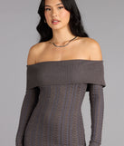 The Cozy Allure Cable Knit Mini Dress is your new go-to Windsor dress—effortless, versatile, and made to update your fall style in seconds.