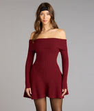 Wrapped Up Cute Off-The-Shoulder Dress