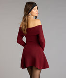 Wrapped Up Cute Off-The-Shoulder Dress