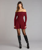 Wrapped Up Cute Off-The-Shoulder Dress
