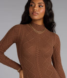 Knit to Stun Open Back Mini Dress